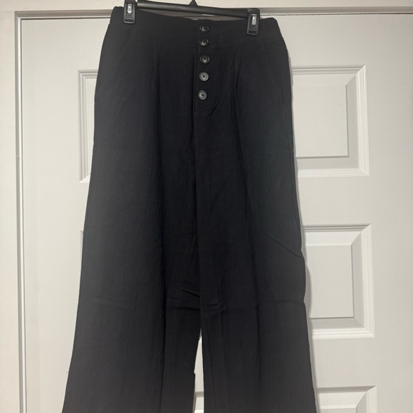 Joyfolie Black Wide Leg Pants - Picture 1 of 7